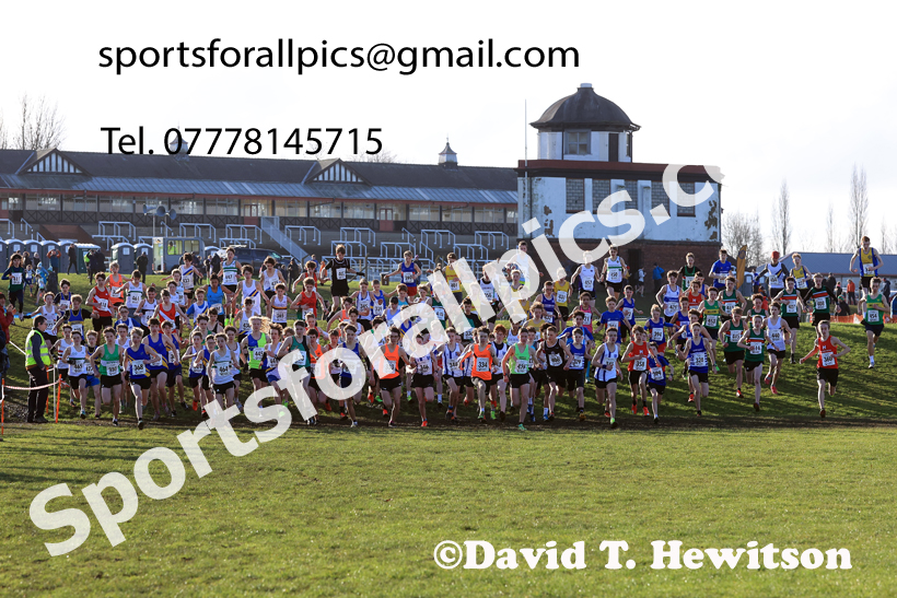 Boys Under-15s 2026 Northern Cross Country Champs., Pontefract Racecourse, Pontefract. Photo: David T. Hewitson/Sports for All Pics